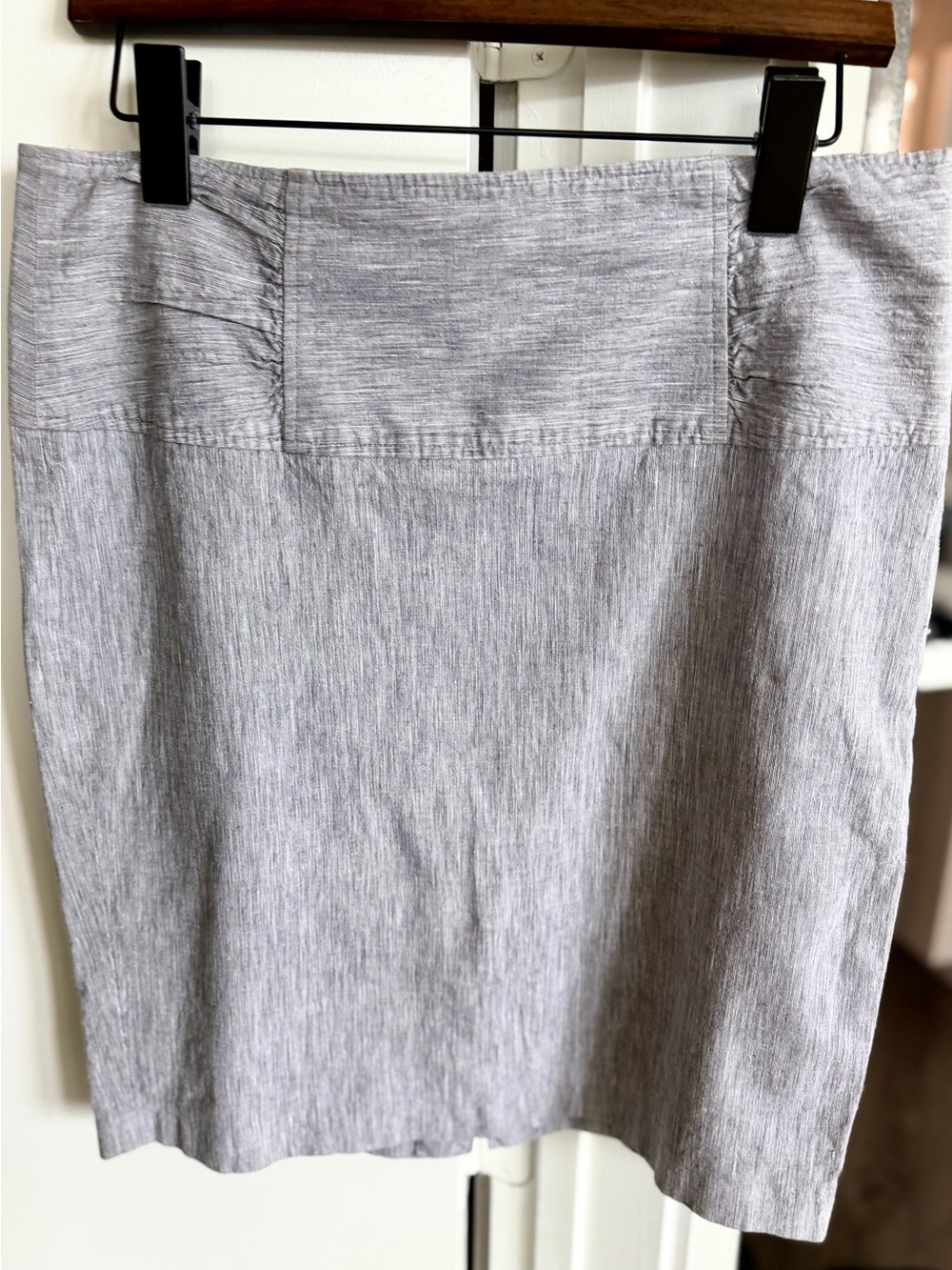 Lightweight Grey Knit Pencil Skirt Size 13